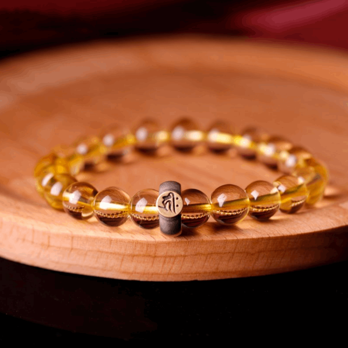 【Enhance the fortune of wealth and protection】 Yellow Crystal Birthstone Bracelet