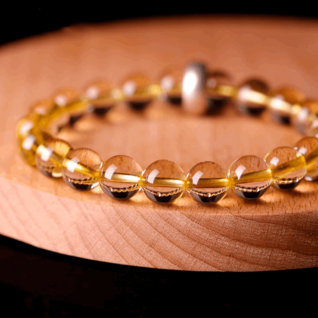 【Enhance the fortune of wealth and protection】 Yellow Crystal Birthstone Bracelet