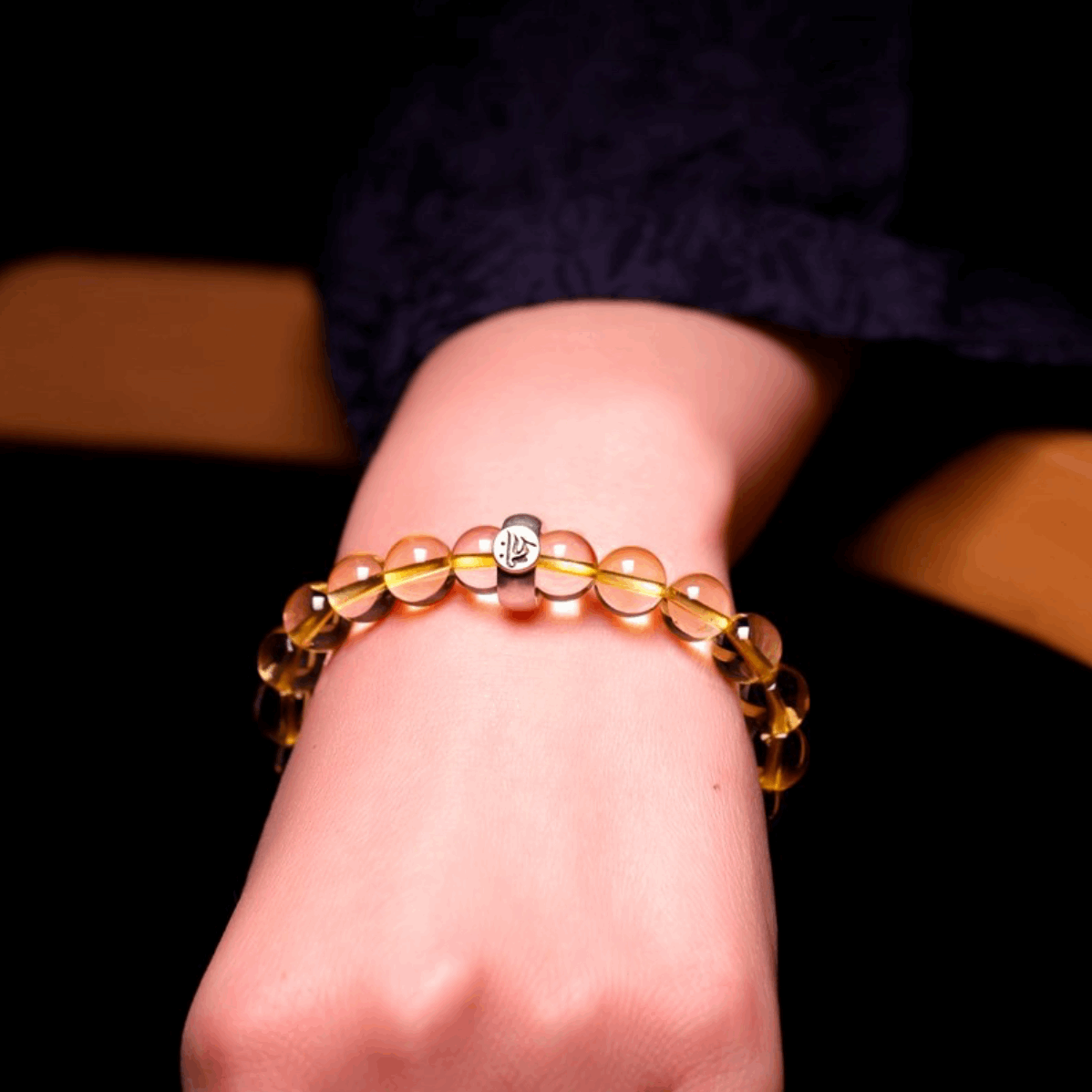 【Enhance the fortune of wealth and protection】 Yellow Crystal Birthstone Bracelet