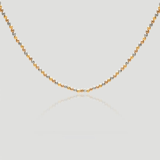 AG925 SILVER COLOR SEPARATION PLATING PROCESSA Necklace ND19037VI0189