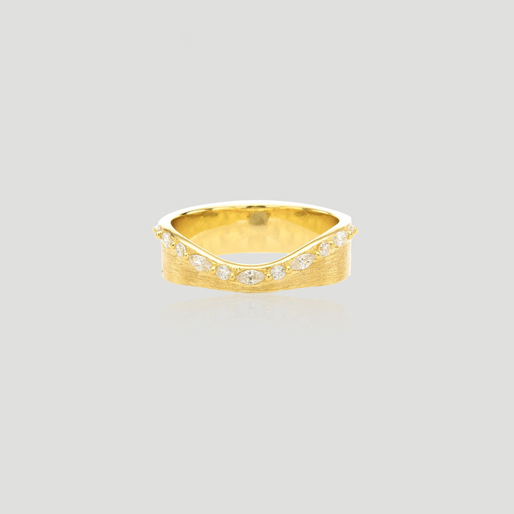 AG925 SILVER GOLD PLATED / CUBIC ZIRCONIA Ring RBA03BYD06032